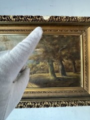 COURTNEY LUTHER MILES ANTIQUE CALIFORNIA PLEIN AIR LANDSCAPE OIL PAINTING OLD