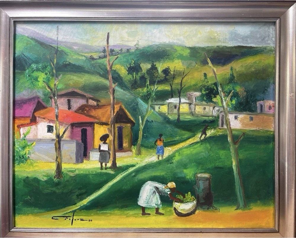 24×30 Haitian Haiti Art Painting By Dieudonne Cedor