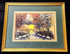 Original Jean Frederickson 1919-2019 Abstract Landscape California Listed Artist