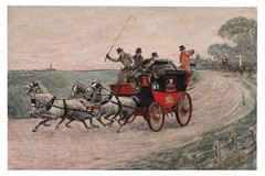 A. Ludovici Print – „Tom Pinch Departs To Seek His Fortune” Framed