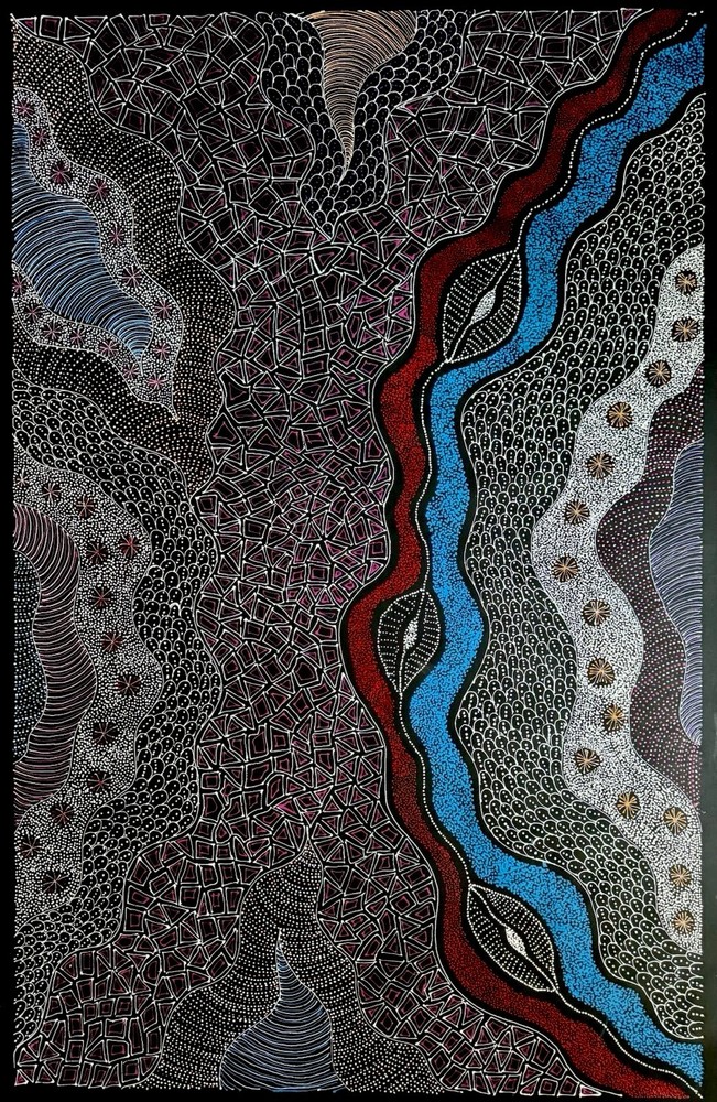 Rayleen Price Pula, Authentic Aboriginal art .Incl Photo’s and COA.