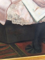 Arthur John Elsley 1860-1952 English Artist 1889 Large Oil Painting On Canvas