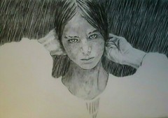 Female Portrait, Pencil/Conte, After The Bath