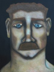 Original Male Portrait Painting, Framed Masculine Men, Fine Art Wall Décor