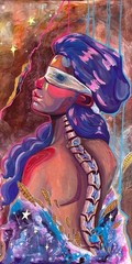 Original Mixed Media on Canvas 24”x 48” Piece Title: Repair