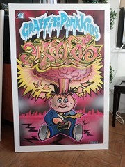 Adam Bomb Painting – Garbage pail kids Fan Art – 24 X 36 Inches By Artist MAKE$