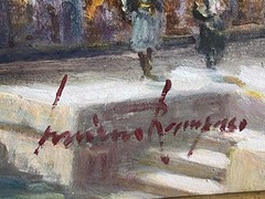 Luciano Rampaso (French, B. 1936) ~Le Grand Canal ~Venice Original Painting