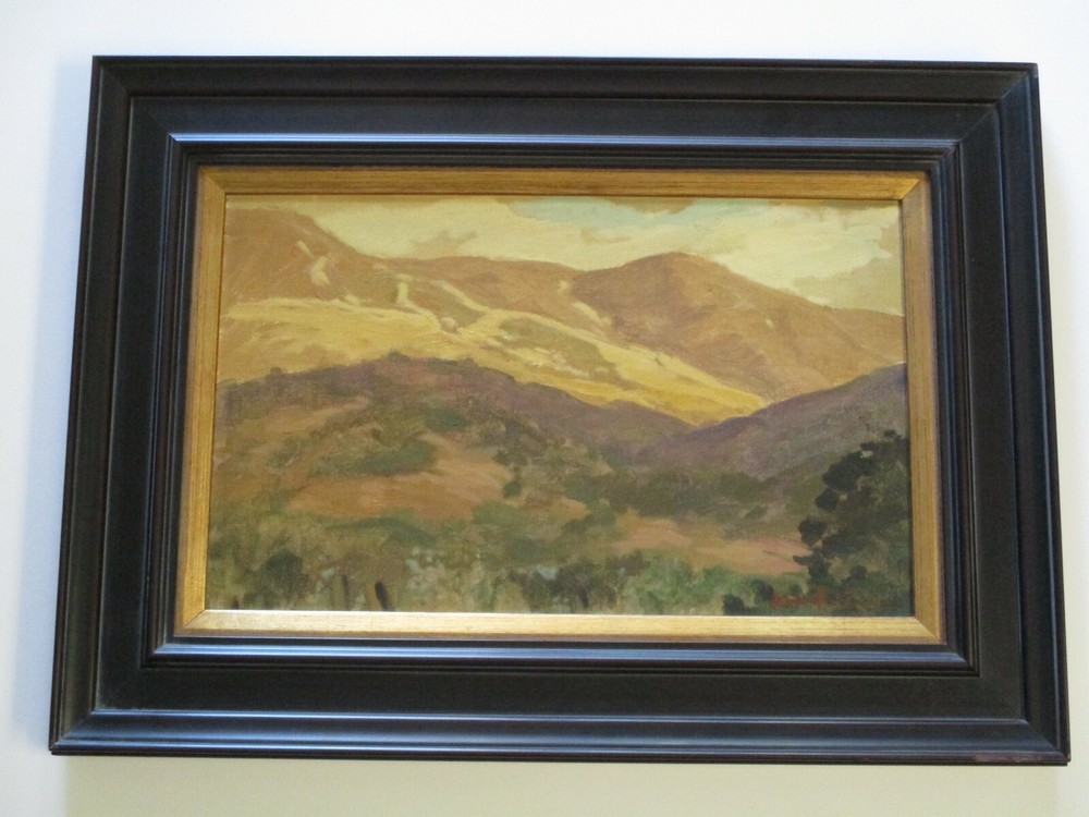 DAVIS F SCHWARTZ OIL PAINTING LISTED AMERICAN IMPRESSIONISM LANDSCAPE CALIFORNIA