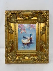 Ducks Beneath the Blossoms