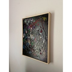 Order Within the Storm Original Abstract Painting 16.5×12.5 Freedom Peace Art