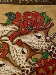 Luis Sottil Giraffes Original Naturalismo Artwork Hand Signed Framed 78” X 78”