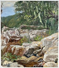 Hans Völcker, African landscape 1906, gouache, Wiesbaden, Munich