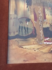 JERRY INGRAM PAINTING INDIAN NATIVE AMERICAN TRIBAL RITUAL CEREMONY LISTED RARE