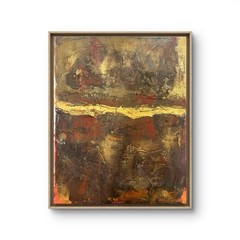 Concrete UNFRAMED Abstract Сanvas wall-art signed 11×14 Brand New