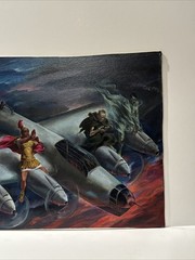 Antique World War Painting Aviation Military Leaders Jules Karl Rauschert Oil