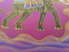 THAI ELEPHANT Acrylic Painting on SATIN 15.5 X 11.5 inch symbol of success