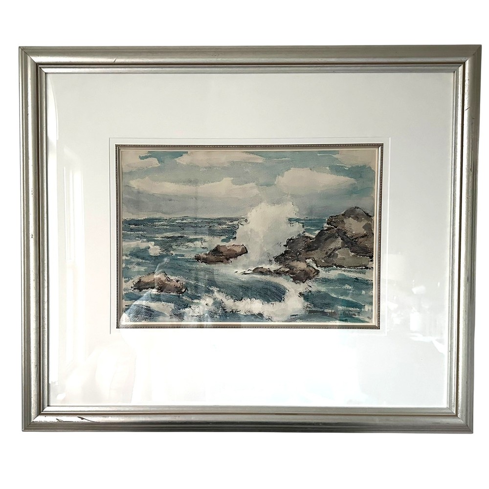 William Fisher 1891-1985 American Impressionist Listed Artist Kennebunkport ME