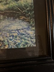 Original Signed Artwork By Artist R. Bell. “ Missouri Pool”
