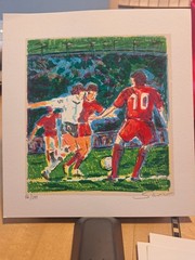 S. SAVINO SIGNED LITHOGRAPHY SPORT THEMED ~ UNFRAMED SET OF FIVE 5 SEE PHOTOS