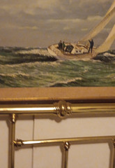 MG Friedrich Framed Oil Painting Sailboat Seascape Signed Nautical Art Canvas