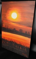 „Lake of the Sun“ Oil painting on fiberboard 2009