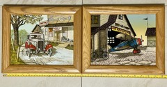 h.hargrove paintings Excellent Collection Frame Oak Solid