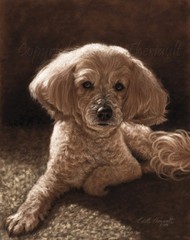 Custom Pet Portrait Dog Cat Painting Original Animal Art Colette Theriault