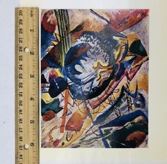 Vtg Composition Painting Art Print Wassily Kandinsky Art Reproduction MCM 6”