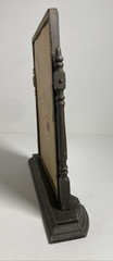 Vintage Original Painting Picture Frame Silver Pressed Swivel Wood 7 X 9.25″