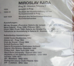 Miroslav Rada Czech artist style of Picasso or Braque mid-century modernist