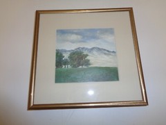 Vintage Oil Acrylic Landscape Plein Air Painting