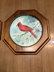 Vintage Framed Bird Water Color Paintings Signed By Roesch