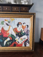 K GARRAH IMPRESSIONIST PORTRAIT OIL PAINTING WOMAN