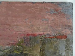 Max Spigai Original Oil Painting Italian Abstract Landscape on canvas Signed
