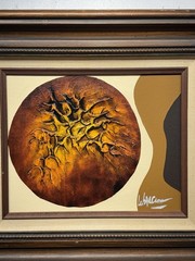 Mid-20th Century IMPASTO Abstract Oil Painting FRANK WALCUTT Original Framed