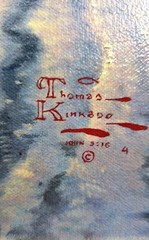 Thomas Kinkade ~ Holiday Gathering ~ S/N 25.5X34 Oil on Canvas Painting