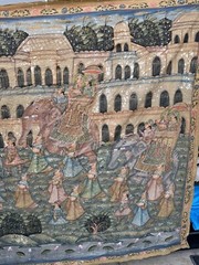 Original Mughal Painting from India“ Ceremonial Parade (160 High X 225 Cm Wide)