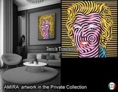 Marilyn Monroe Pop Art Optical Painting Wall Decor Figures Portrait Andy Warhol