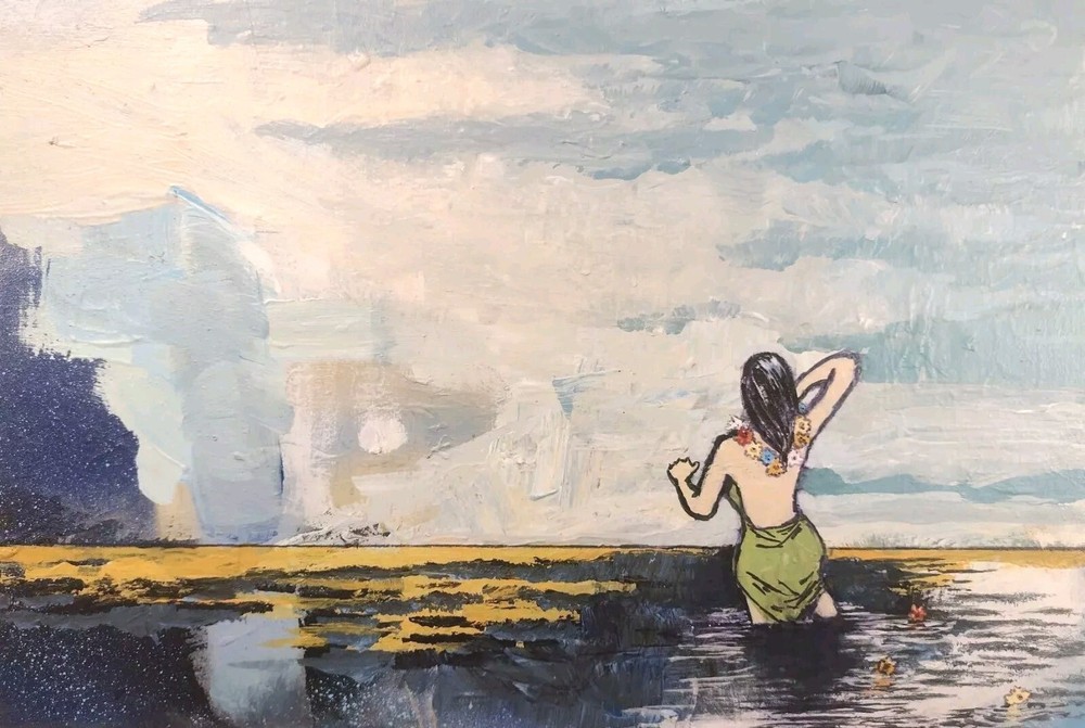 12 7/8 Inch x 8 3/4 Inch Romantic Painting by A. Avila