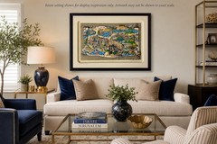 Charles Fazzino A Dream for Peace Israel 3D DX Gold 100/100 Signed Framed COA