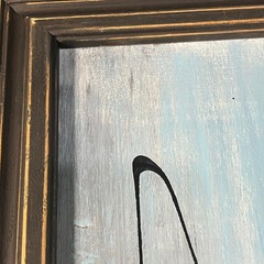 Original Large Framed Mixed Media Abstract Art Painting 21×17 „Hospitality“