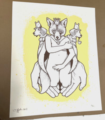 Jeremy Fish „Seasons of Change“ screen print set /100,2008 signed. w/ some wear
