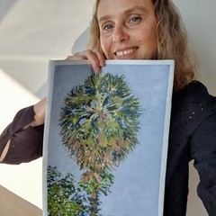 Palm Tree Painting Tropical Landscape Florida Coastal Art Original Oil Painting