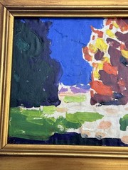 CONRAD BUFF PAINTING LANDSCAPE MODERNIST EXPRESSIONIST LISTED FAMOUS SMALL GEM