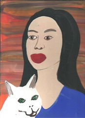 Undine with Sophia the Cat by William Mayer