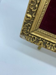 RSVRD: Vtg Italian Still Life Oil Painting Wine/Fruit Gilt Frame Signed Rosetti