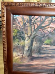 8×10 Original Oil Painting Margaret Aycock Quartz Mountain OK Framed Wood Frame