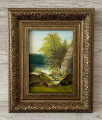 Antique oil painting original