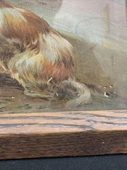 VTG Painting of Hunters and Hunting Dogs