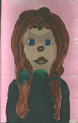 PAINTING Big eyed Girl by William Mayer new york sir realism art PAINTING